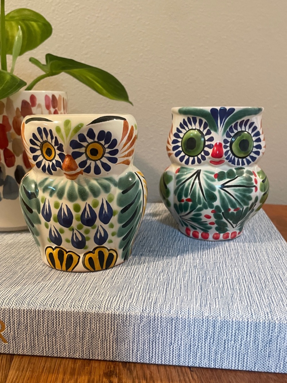 Gorky Gonzalez Owl Mugs Set of 2 – Anthropologie – Handmade Mexican Pottery
